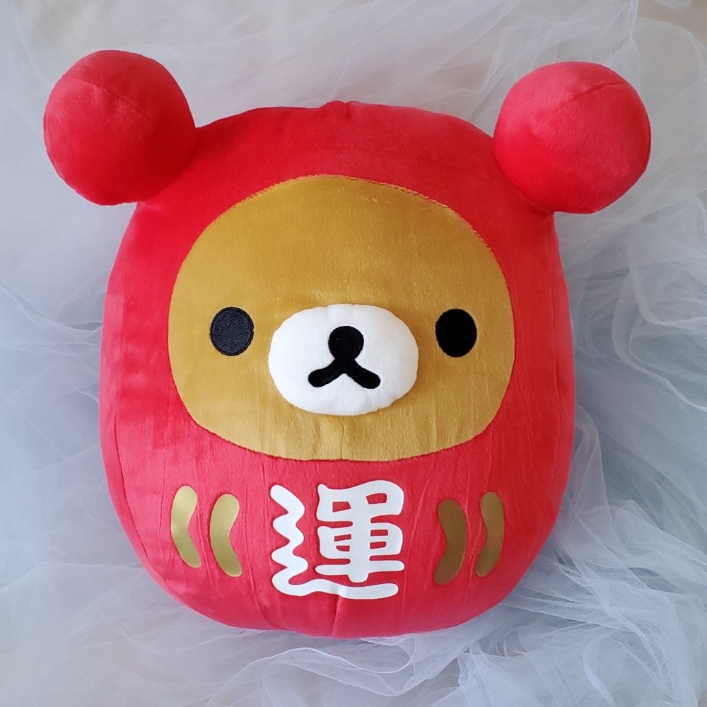 Rilakkuma - Lucky Red Daruma XL Plushie